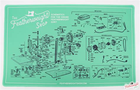 Servicing Mat Green Featherweight Schematic For White 221k7 Machine