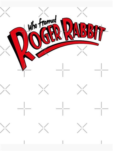 Who Framed Roger Rabbit Logo Ringer Poster For Sale By Malnargittx Redbubble