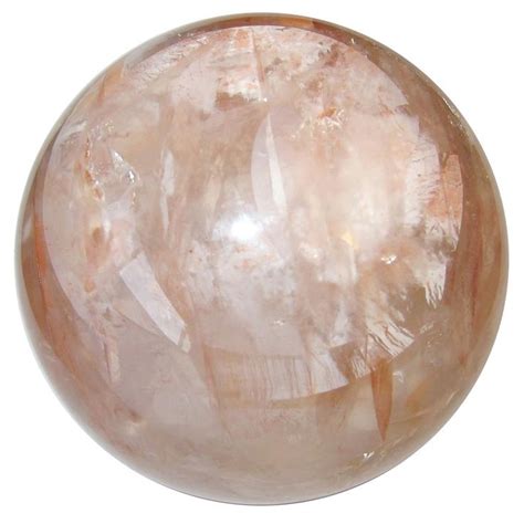 Red Fire Quartz Sphere Flame Ice Energy Hematoid Crystal Ball Sphere