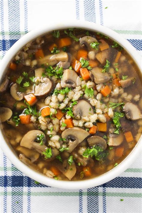 Instant Pot Mushroom Barley Soup