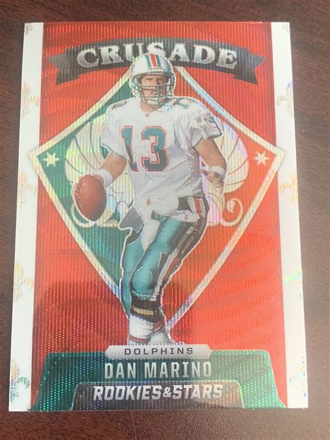 2021 Rookies And Stars Dan Marino Crusade Red Wave Prizm Miami Dolphins