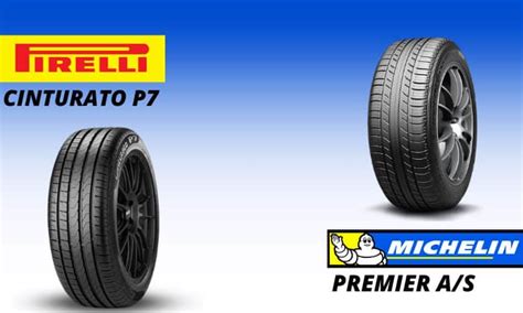 Pirelli Cinturato P7 vs Michelin Premier A/S - Tire Comparison