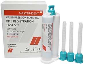 Master Dent VPS Bite Registration Material Kit Fast Set HP Dental