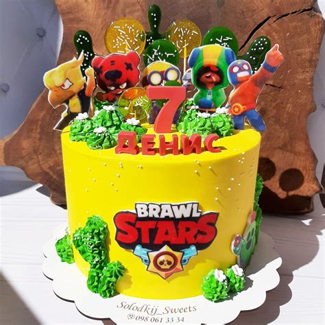 Торти бравл старс на замовлення у Києві | Торт з героями Brawl Stars