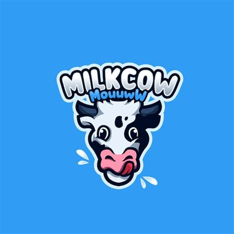 Premium Vector Milk Cow Logo