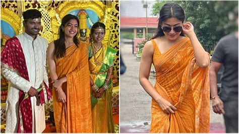 Watch Rashmika Mandanna Attends Her Assistants Wedding Couple Falls