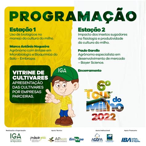 Iga Instituto Goiano De Agricultura Tour Do Milho Confira A