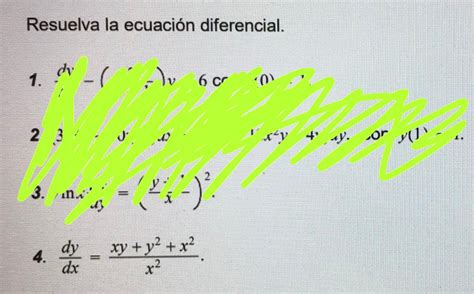 Solved Resuelva La Ecuaci N Diferencial Dv V On Chegg