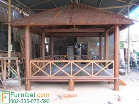 Jual Gazebo Kayu Glugu Berkualitas