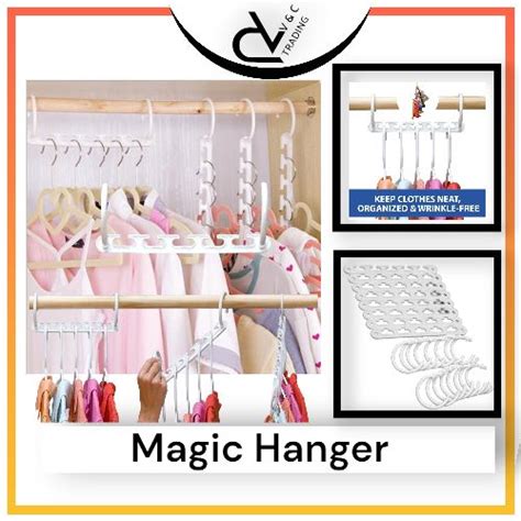 Magic Hanger Closet Organizer Multiple Hanger Space Saver Multifunction ...