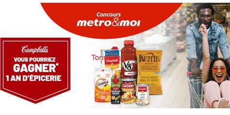 Gagnez 1 an d épicerie en cartes cadeaux metro d une valeur de 14 000