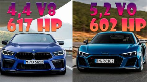 Audi R8 Vs Bmw M8 602 Hp V10 Vs 617 Hp V8 Forza Horizon 5 Drag Race