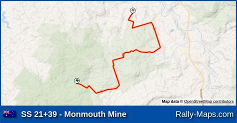 Ss 2139 Monmouth Mine Stage Map Begonia Rally 1979 🌍 Rally