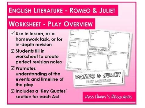 GCSE English Literature Shakespeare Romeo And Juliet Play