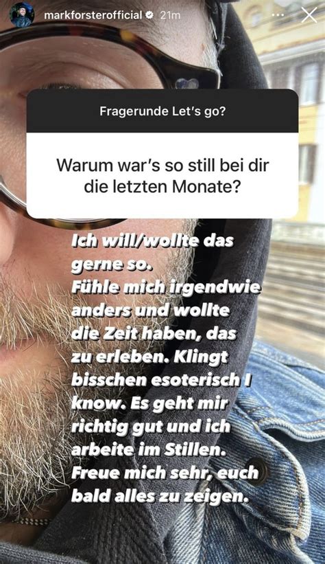 Mark Forster Verr T Deshalb Ist Es Aktuell So Still Um Den S Nger