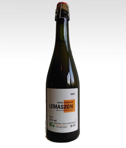 Cidre Brut 75cl Cidre Lemasson Produits BIO