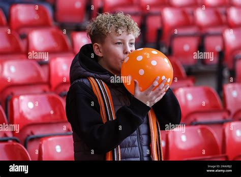 Nottingham Uk Th Jan Blackpool Fans Arrive During The