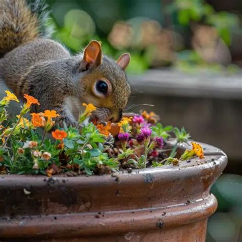 How To Keep Squirrels Out Of Flower Pots 8 Tips Home Cadet