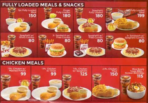 KFC Menu, Menu for KFC, Tagapo, Santa Rosa - Zomato Philippines