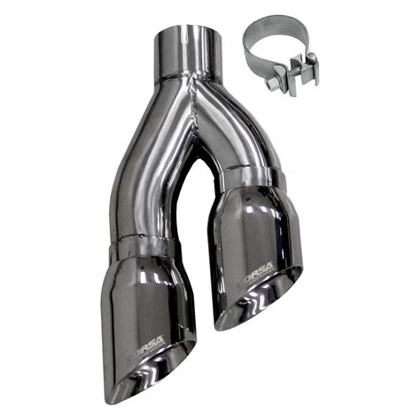 Corsa Pro Series Ss Side Swept Round Angle Cut Clamp On