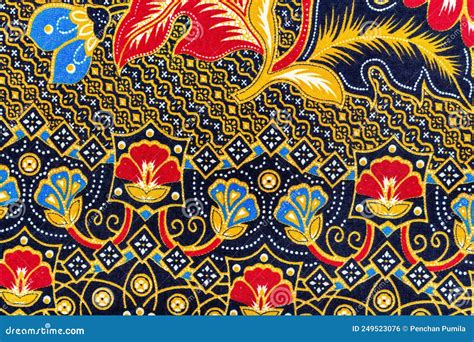 Batik Sarong Pattern Background In Thailand Traditional Batik Sarong