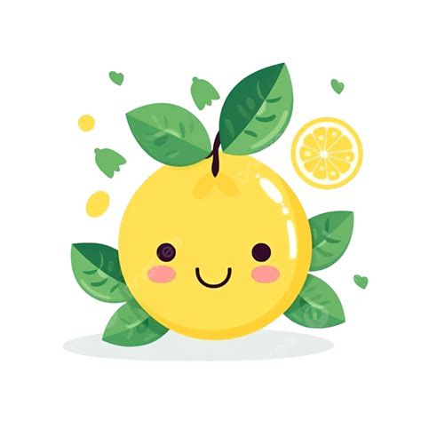 Cute Lemon Organic Lemon Fruit Organic Png Transparent Image And