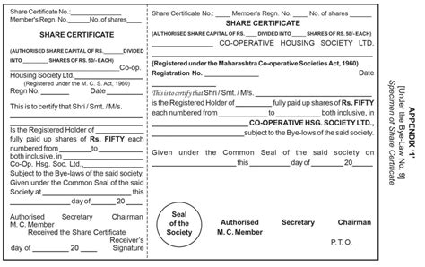 Everything You Need To Know About Housing Society Share Certificate