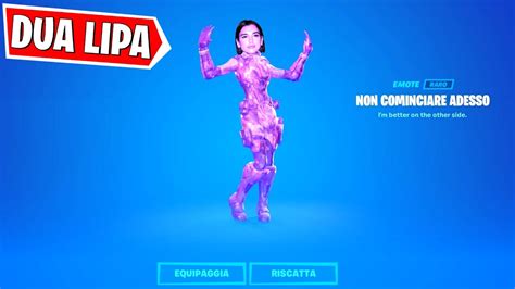 Lemote Di Dua Lipa È Arrivata Su Fortnite Youtube