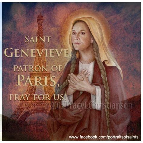 St Genevieve Is The Patroness Of Paris Young Girls And French