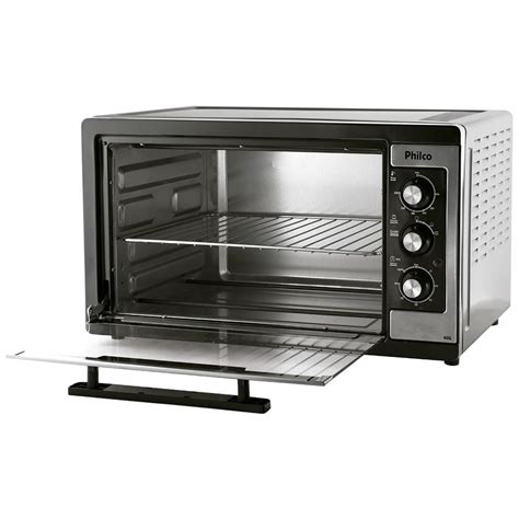 Forno Elétrico 46 Litros Aço Escovado preto 110v Philco R 279 00