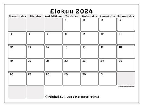 Kalenteri Elokuu 2024 44MS Michel Zbinden FI