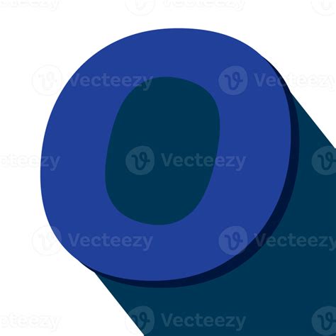 Number Zero Number 0 Long Shadow On Transparent Background 22846826 Png
