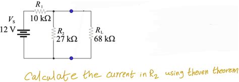 Video Solution Calculate The Current In R Using Thevenin S Theorem