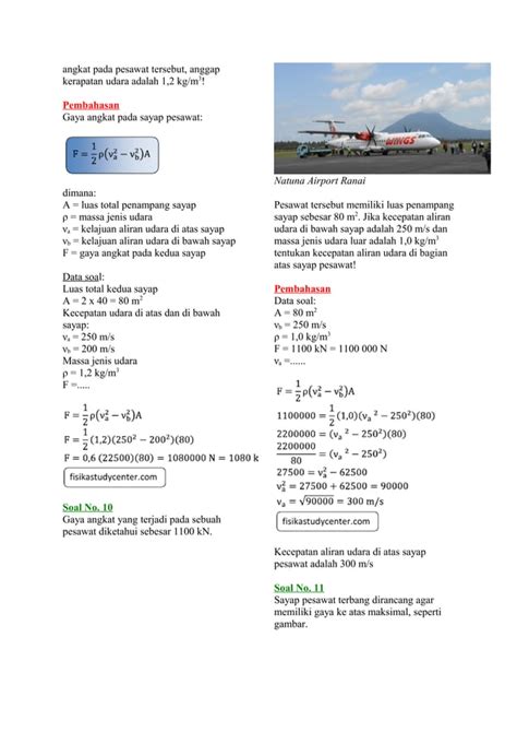 Soal Dan Pembahasan Fluida Dinamis PDF