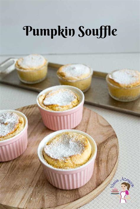 Pumpkin Souffle - Light and Fluffy Pumpkin Souffle - Veena Azmanov