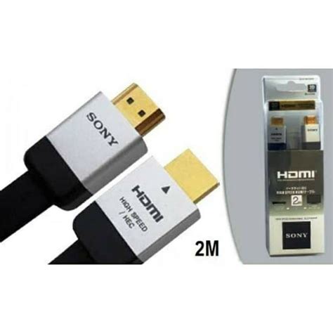 Jual Kabel Hdmi Sony Meter Kualitas K Pipih Hq Shopee Indonesia