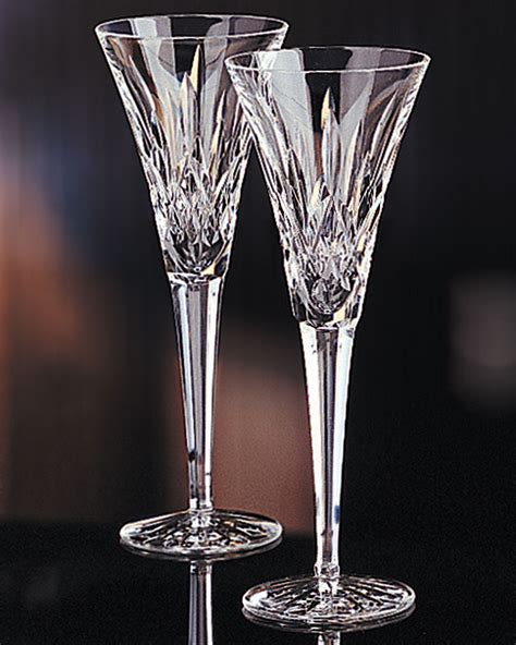 Waterford Crystal "Lismore" Crystal Toasting Flutes