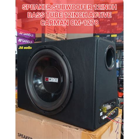 Jual Speaker Subwoofer Bass Tube Inch Active Carman Cm Max