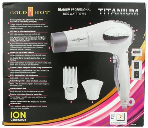 Gold ‘n Hot 1875 Watt Professional Titanium Dryer Beauty Store