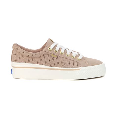 Keds Jump Kick Duo Mauve Perforated Sneakers Wh66049
