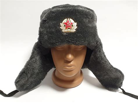 Russian Hat Ushanka Soviet Uniform Russian Army Trapper Hat Etsy