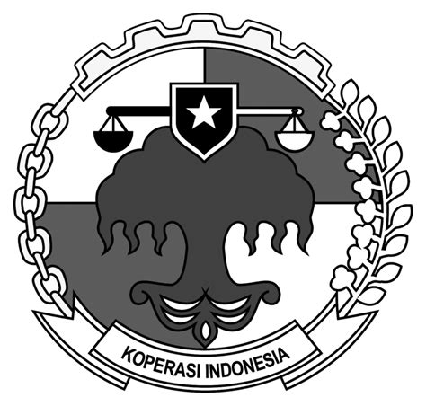 Logo Koperasi Hitam Putih Homecare24