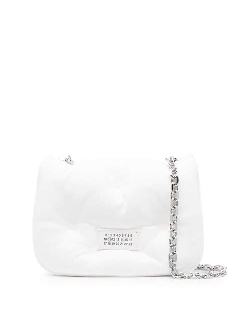 Womens White Flap Shoulder Bags Editorialist