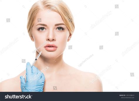 Beautiful Naked Woman Receiving Beauty Injection Stock Photo 1291328815 Shutterstock
