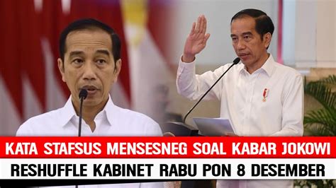 Berita Terbaru Hari Ini ~ Kata Stafsus Mensesneg Soal Kabar Jokowi