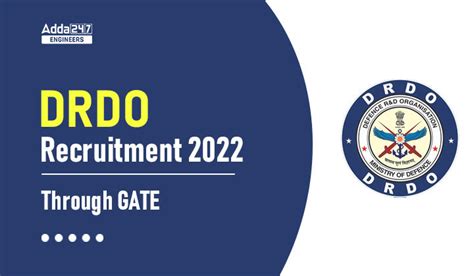 DRDO Recruitment 2022 Through GATE Notified To Be Released Soon