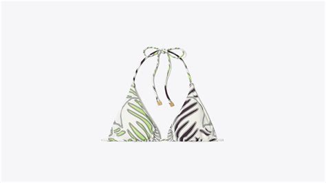 Printed String Bikini Top Women S Designer Two Pieces Tory Burch