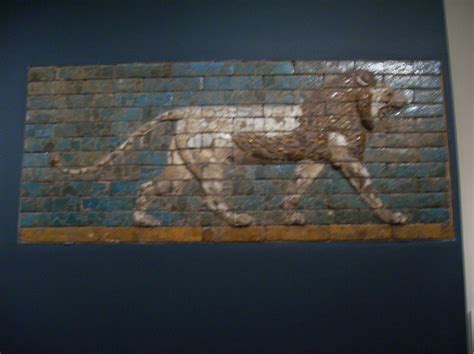 Panel With Striding Lion Panel With Striding Lion Mesopota Flickr