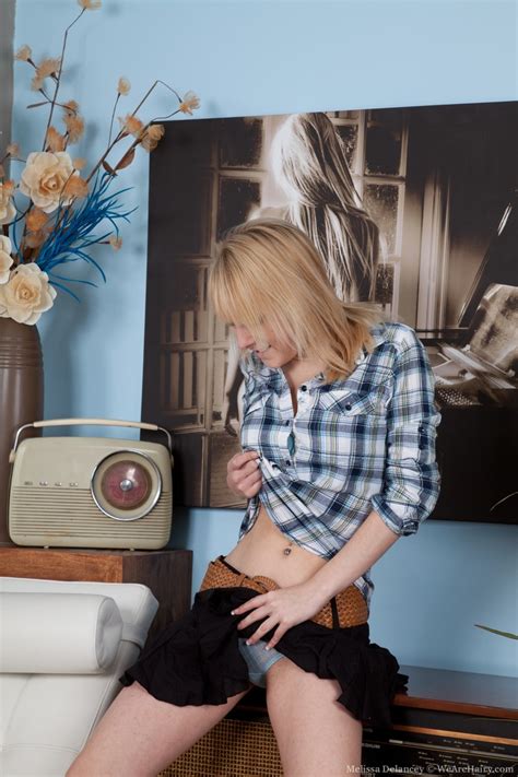 Blonde Wit Medium Boobies Melissa Delancey Exposes Her Hairy Snatch CoedCherry