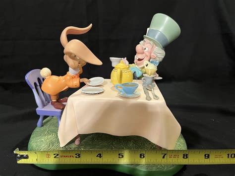 Wdcc Disney March Hare Mad Hatter Merry Unbirthday Figurine Alice In